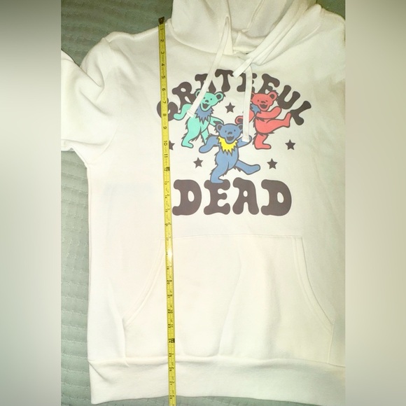 Grateful Dead light Cream Hoodie.  Size OVERSIZED adult Small. NWT - Picture 6 of 11